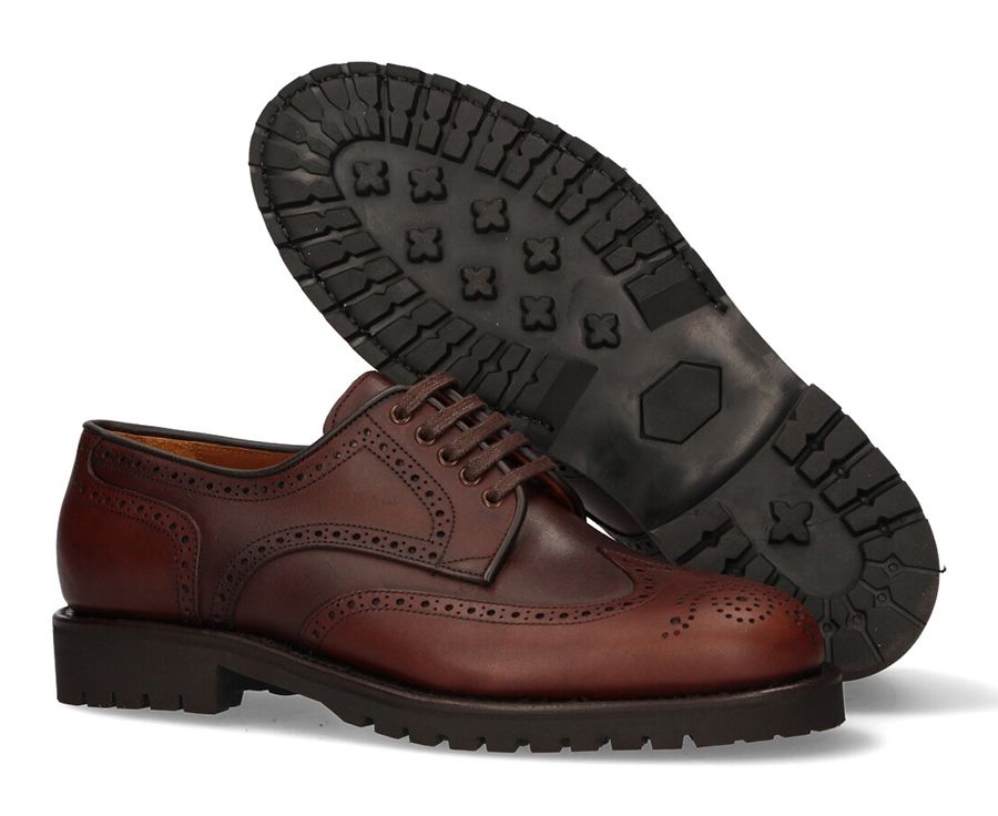 Blucher calf tobacco pala vega Valverde del Camino