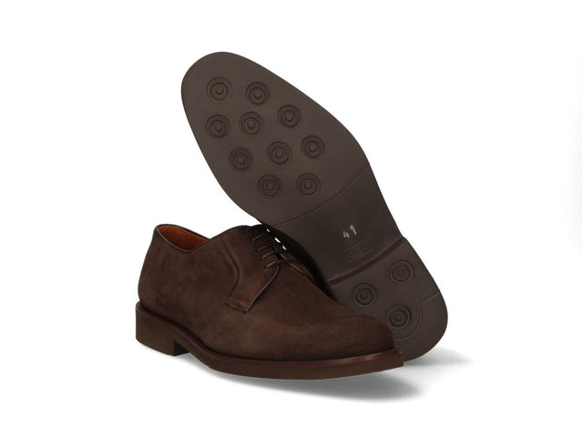 Brown Lace-Up Moccasin