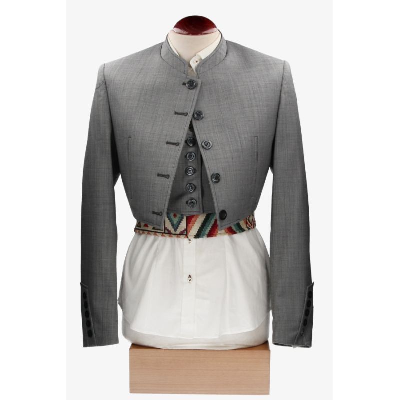 Fil A Fil Grey Jacket and Waistcoat