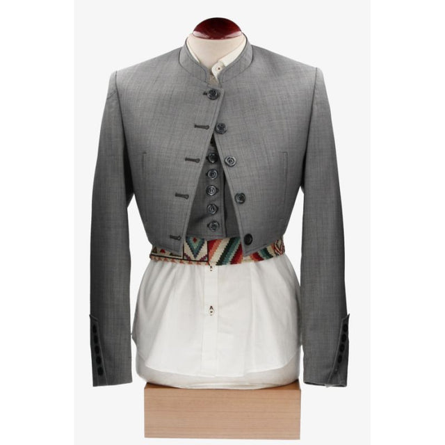 Fil A Fil Grey Jacket and Waistcoat