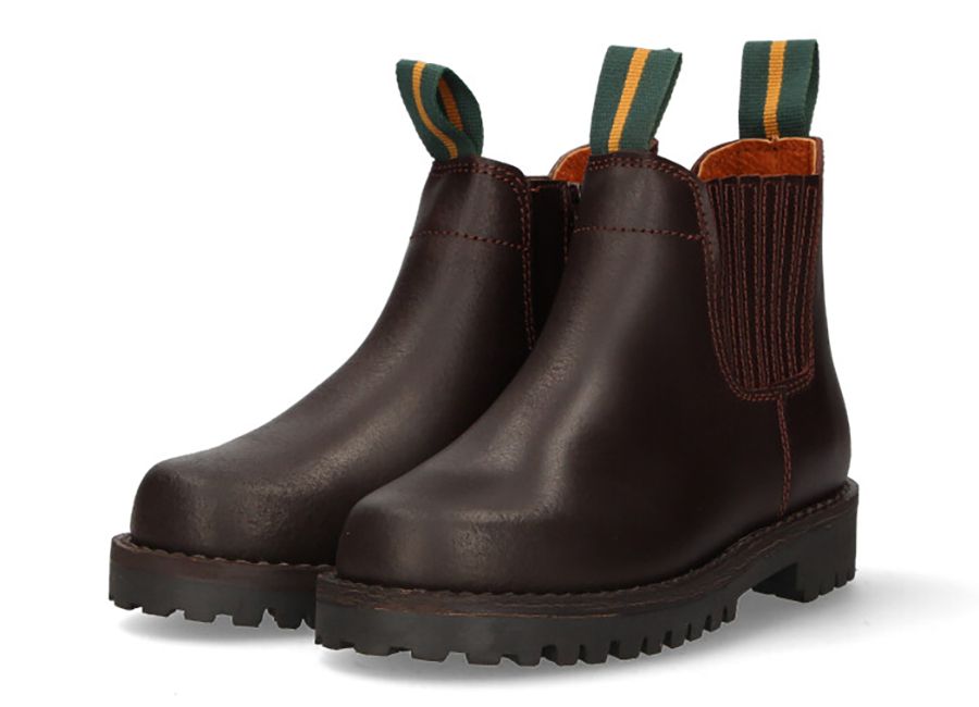 Valverde del Camino children's short boots with a rubber sole and zipper