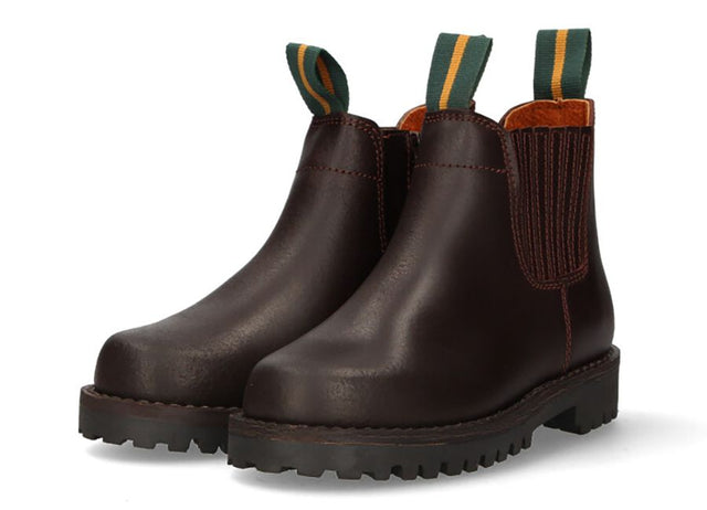 Valverde del Camino children's short boots with a rubber sole and zipper