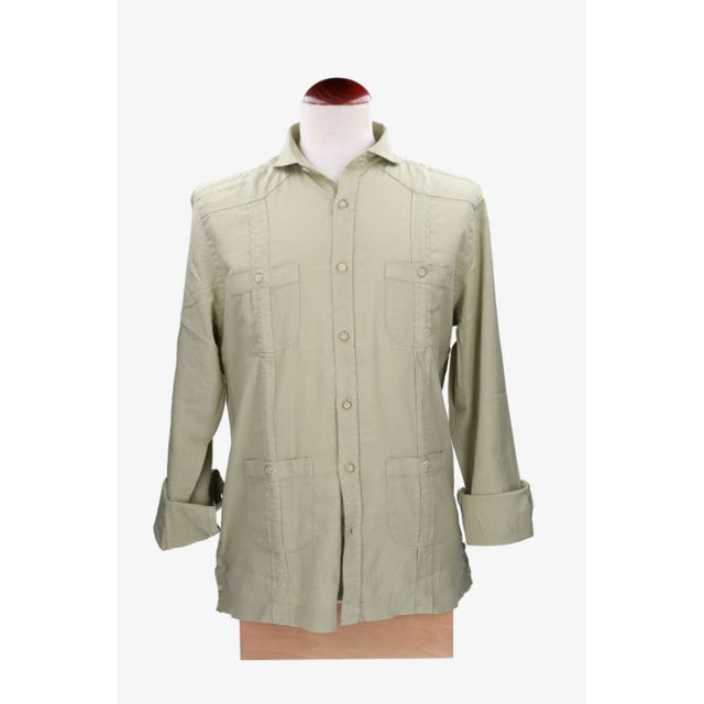 Cuban Linen Khaki Shirt