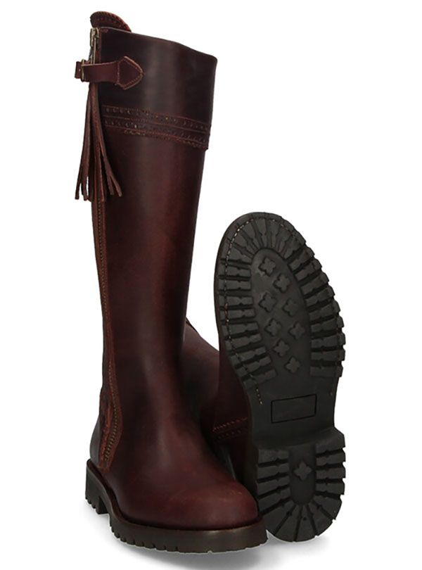 High calfskin hunting boot