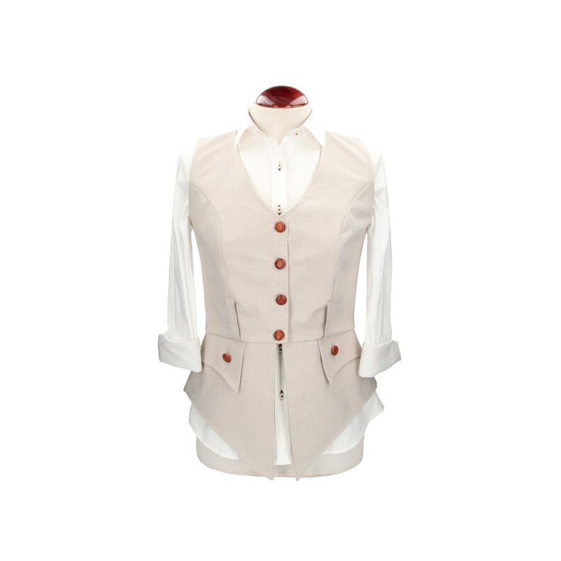 Chaleco Diana Tostado Claro