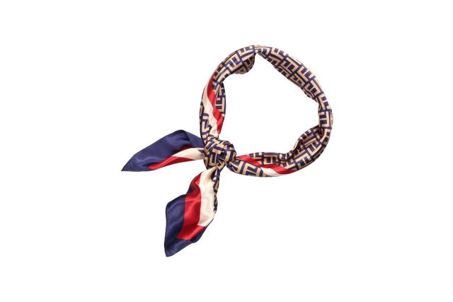 Mouchoir bleu ornemental