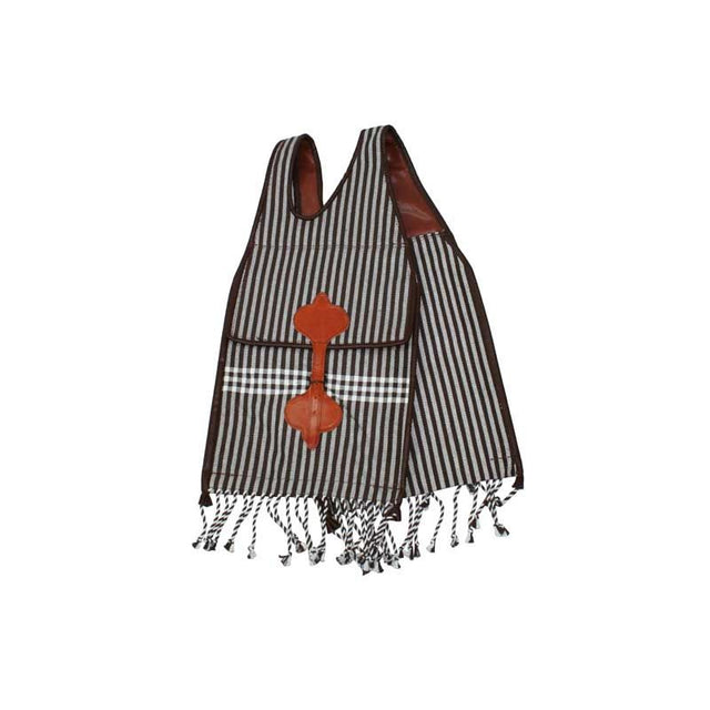 Brown Canvas Saddlebag