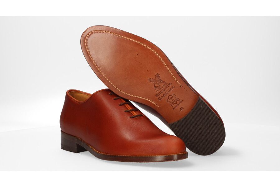 Calfskin Gaiter Shoe Hazelnut Valverde del Camino