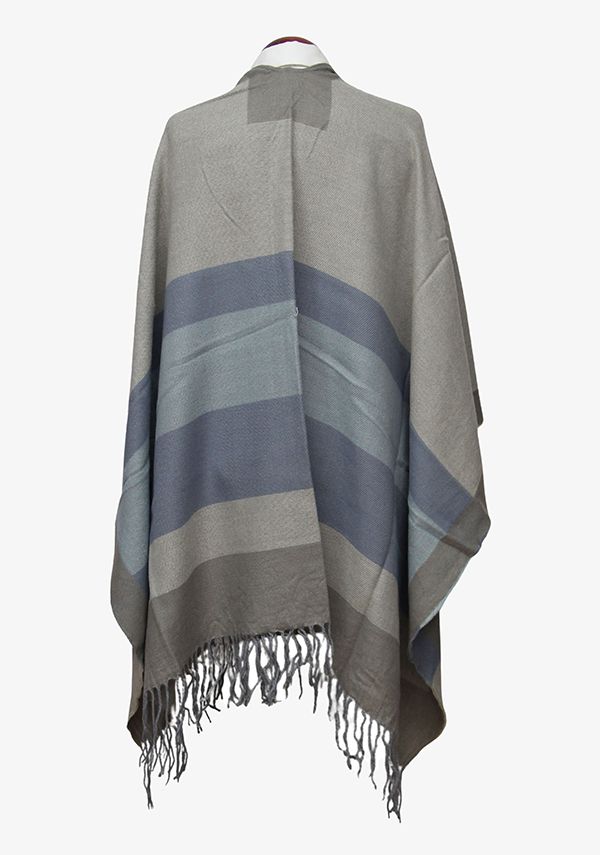Pastel Tones Cape in Light Blue