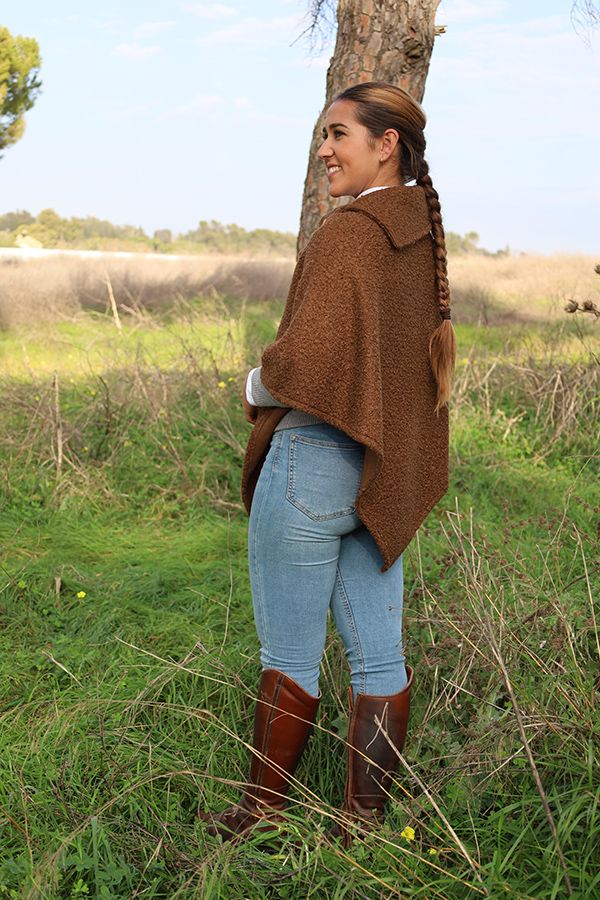 Brown Toffee Poncho