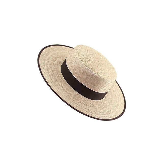 Natural Striped Panama Hat