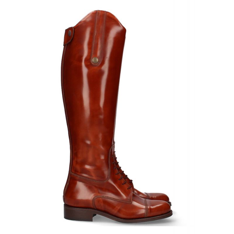 Valverde del Camino Lace-Up Riding Boot with Zipper