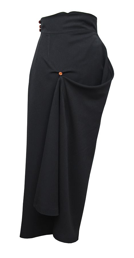 Black Safety Rider Skirt