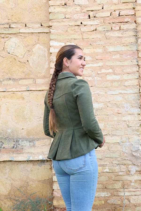 Paris Green Suede Jacket