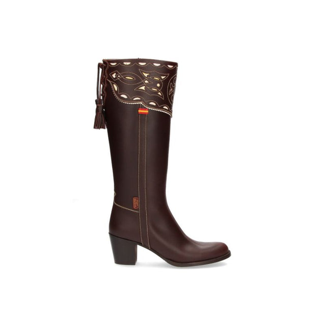 Cartujana Boot Chopped Tassels Heel Valverde del Camino