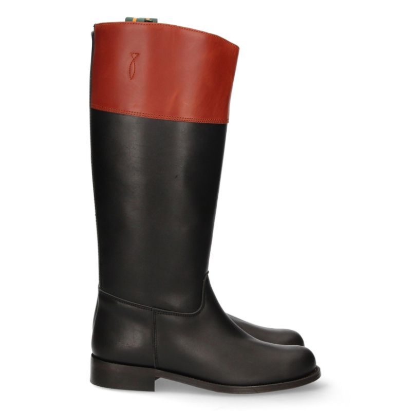 Black coachman's riding boot Valverde del Camino