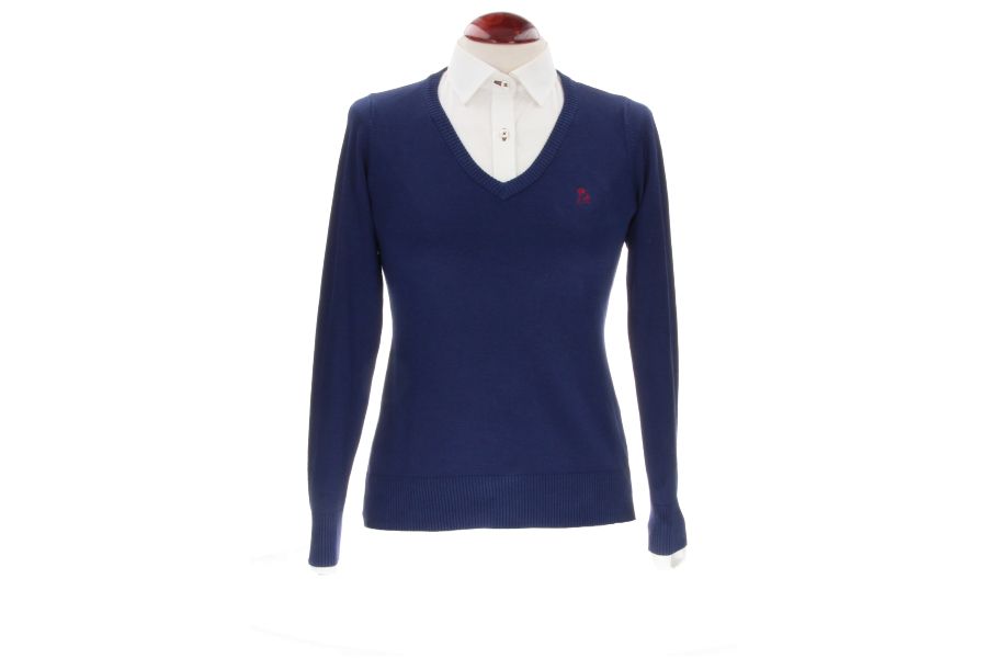 Navy V-Neck Sweater