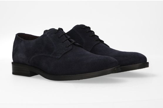 Marine Suede Lace-Up Shoe