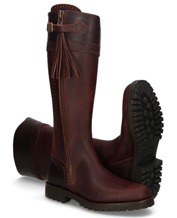 High calfskin hunting boot