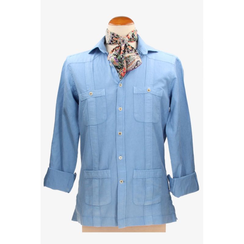 Blue Cuban Shirt