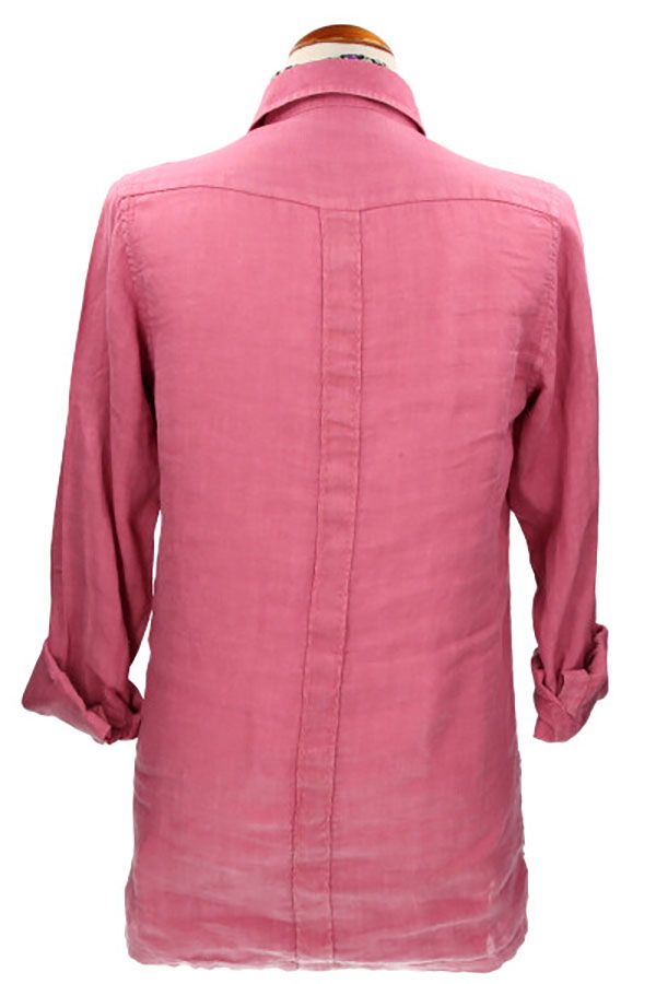 CAMISA CUBANA LINO CORAL