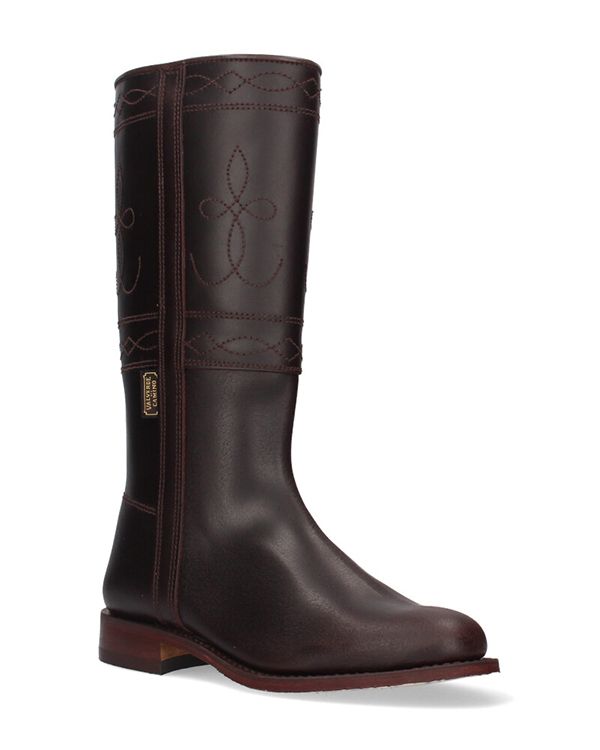 Special wide chestnut country boot Valverde del Camino