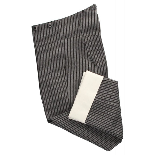 Calzona Vuelta Raya Poly Gris Garçon