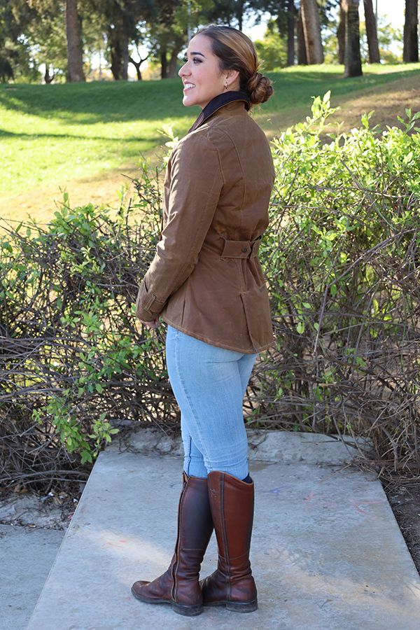 Veste cirée Camel Ambre