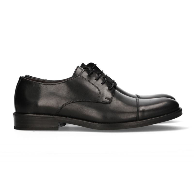 Black Lace-Up Blucher