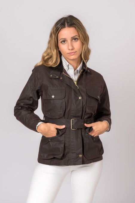 Chaqueta Encerada Pockets Marron