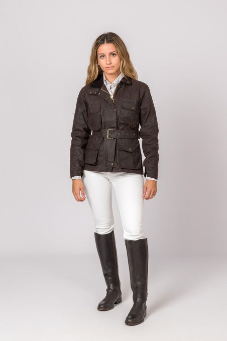 Chaqueta Encerada Pockets Marron