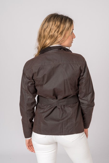 Chaqueta Encerada Pockets Marron