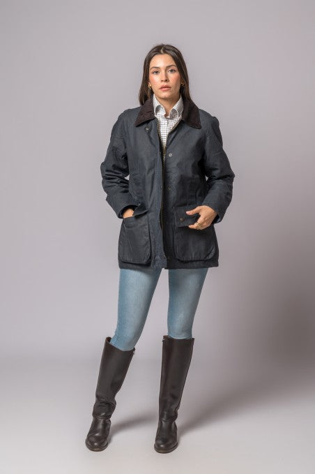 Chaqueta Encerada Clasica Marino