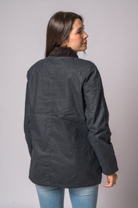 Chaqueta Encerada Clasica Marino