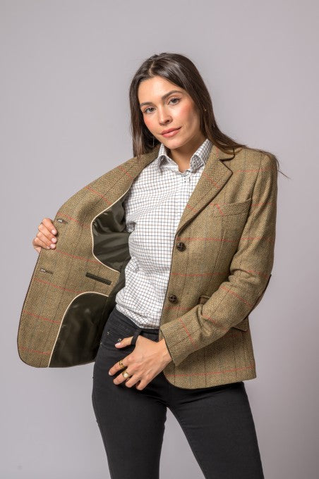 Chaqueta espiga verde