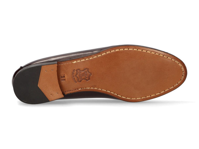 Burgundy Masked Ladies Moccasin