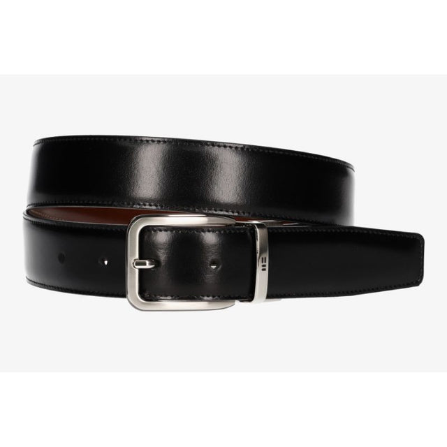 Cinturón reversible negro y marrón