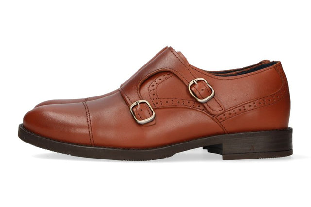 Two Buckles Chopped Leather Top