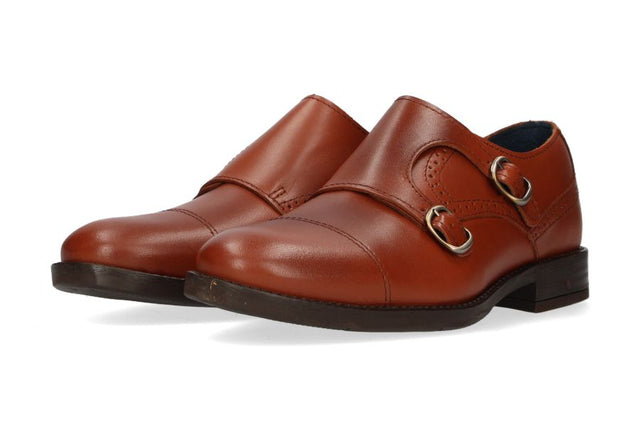 Two Buckles Chopped Leather Top
