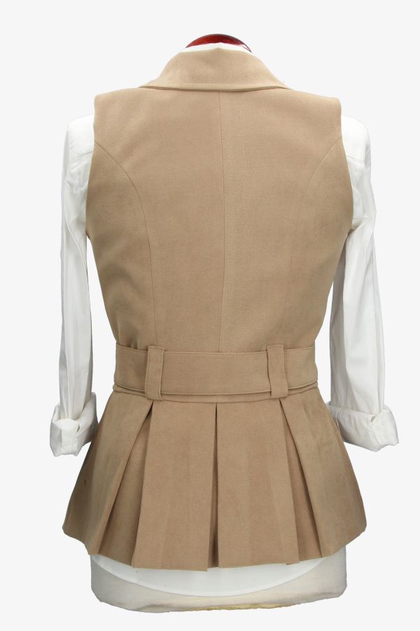 Pandora Camel Suede Vest