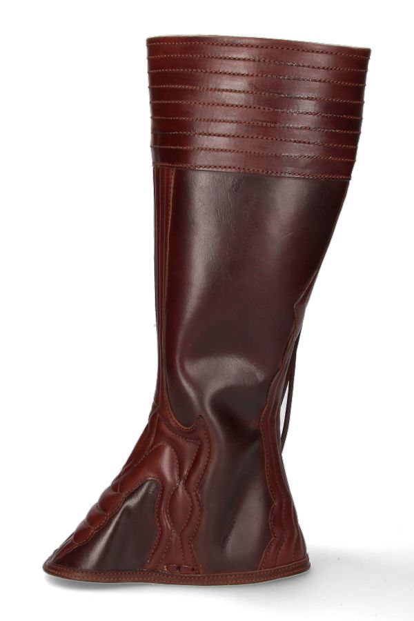 Valverde del Camino calf walking gaiter with quilted trim