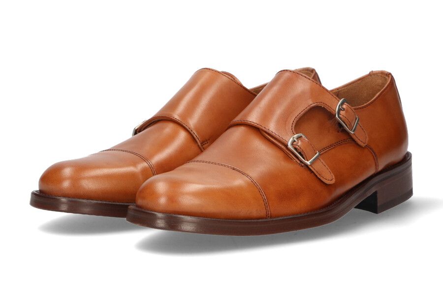 Double Buckle Leather Top