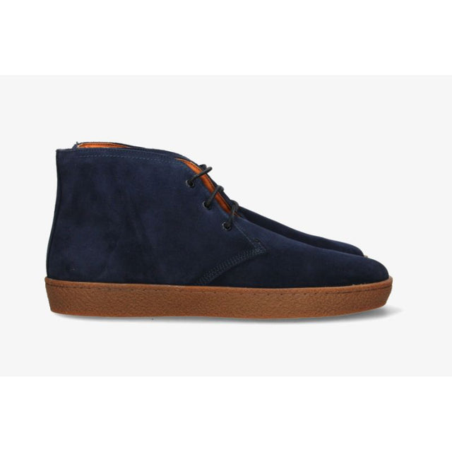 Casual Navy Blue Suede Boot