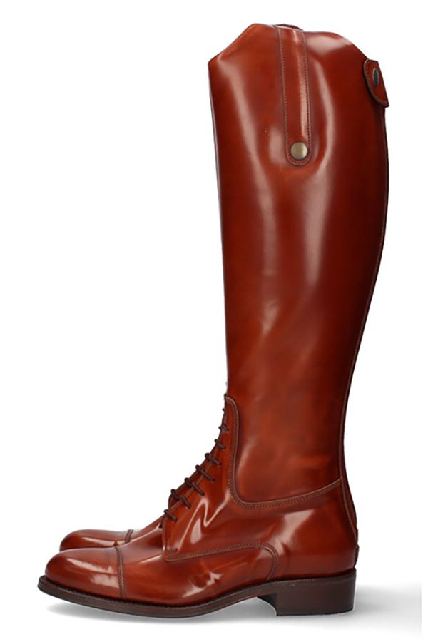 Valverde del Camino Lace-Up Riding Boot with Zipper