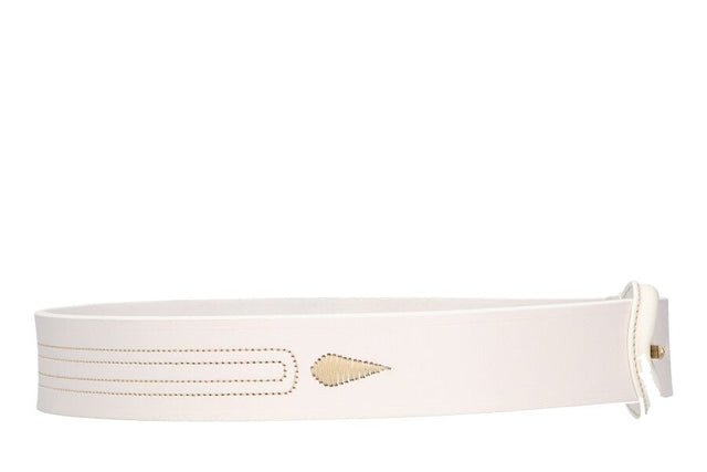 Cinturón Grueso Piña y Dibujo Blanco con Hebilla Baticola