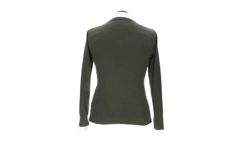 Khaki V-Neck Sweater