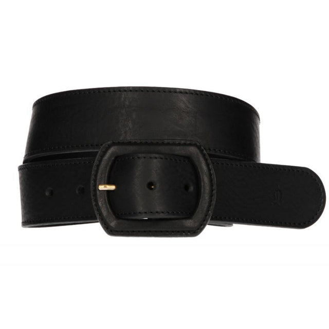 Black Rectangular Buckle Belt