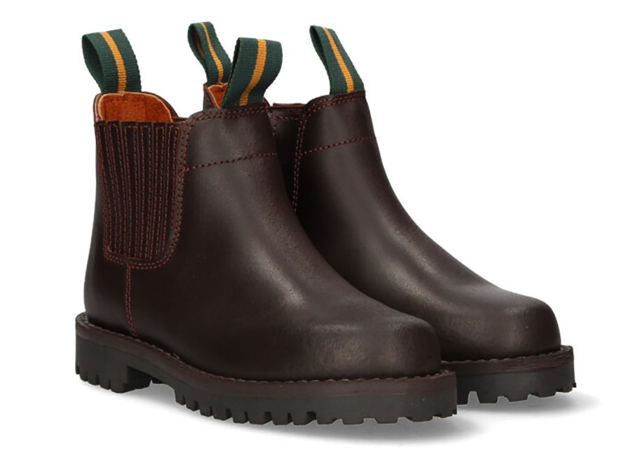 Valverde del Camino children's short boots with a rubber sole and zipper