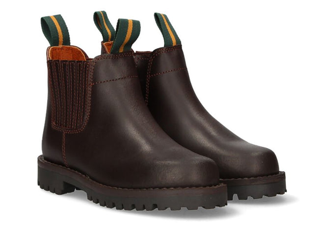 Valverde del Camino children's short boots with a rubber sole and zipper