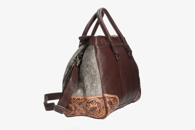 CARDENO TRAVEL BAG WITH BROOCH